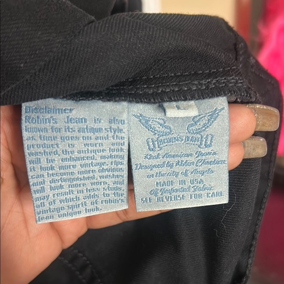 Robin's Jean Black Denim Vest - Picture 5 of 6